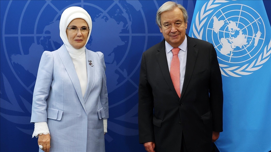 BM Genel Sekreteri Guterres'ten Emine Erdoğan'a "sıfır atık" teşekkürü