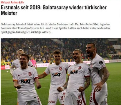 Dünya, Galatasaray'ın şampiyonluğunu konuşuyor! Tek bir ismi öne çıkardılar