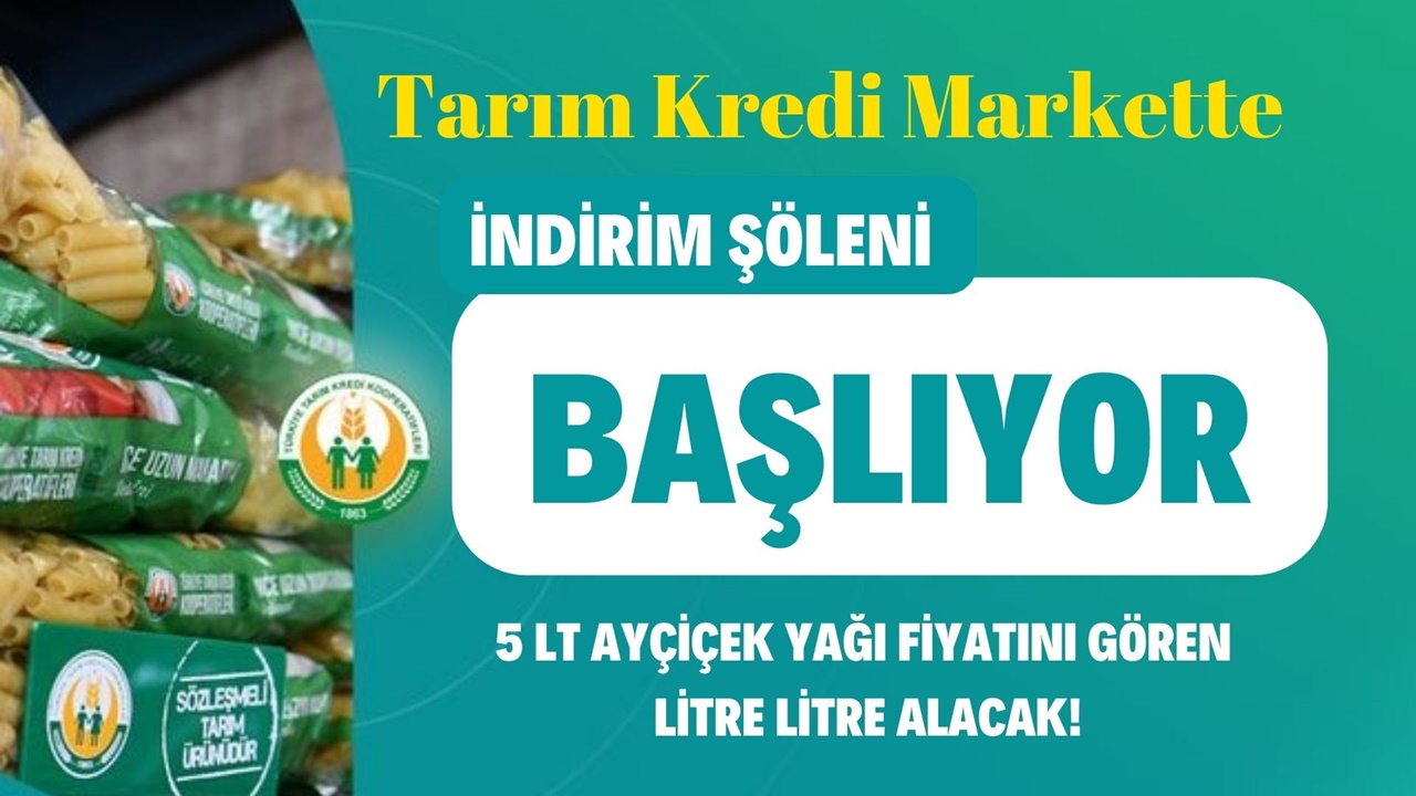 Tarım Kredi marketlerinde indirim bugün başladı! İşte kalem kalem ürün listesi